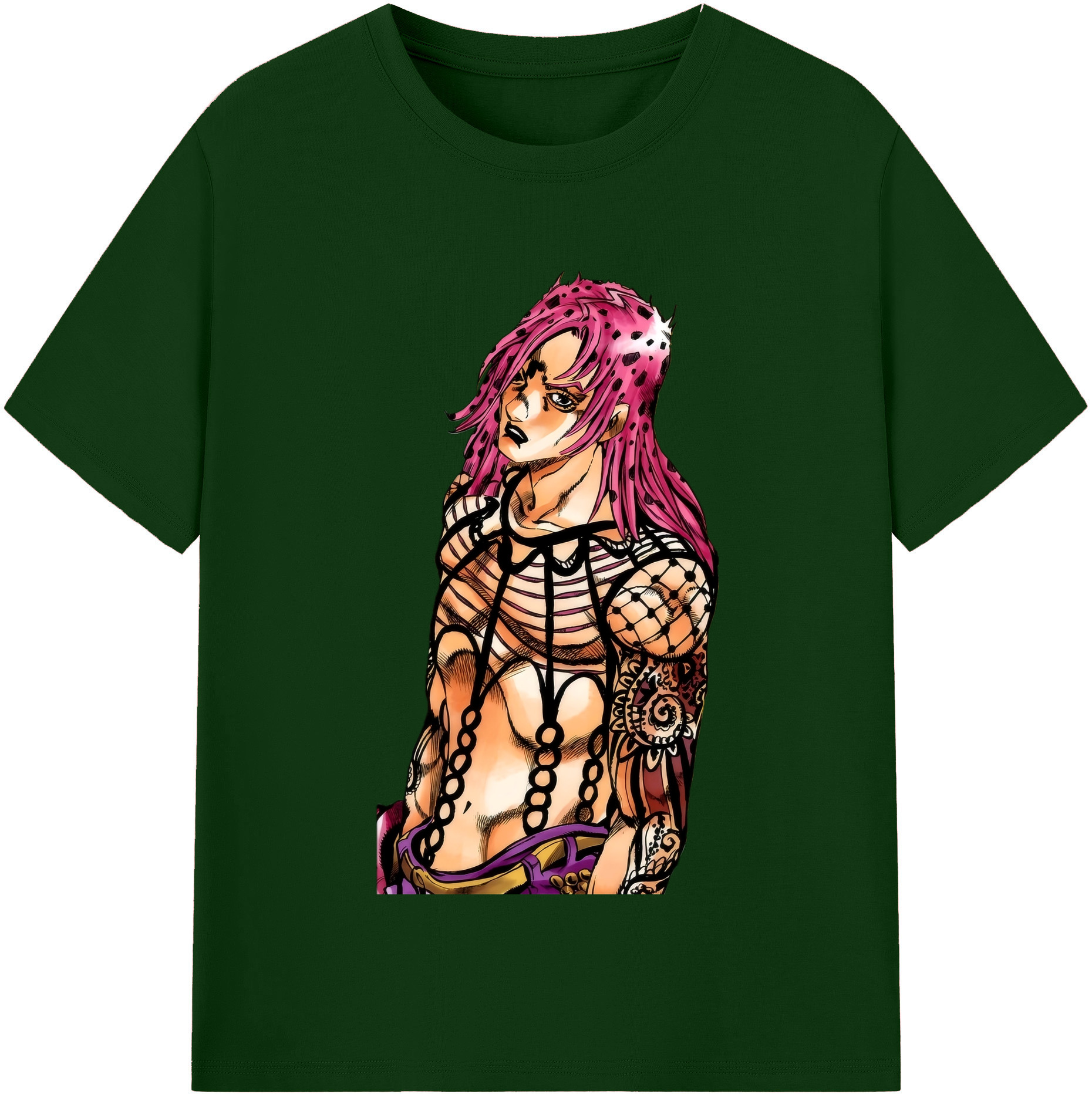 （画像用） ジョジョの奇妙な冒険 ビネガー?ドッピオ JoJo's Bizarre Adventure Vinegar Doppio 綿100％半袖Tシャツ（フロントプリント）